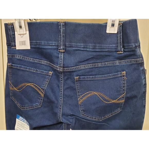 Riders By Lee Indigo Women’s Pull On Waist Smoother Bootcut Jeans Size 8P - NWT - Picture 5 of 10
